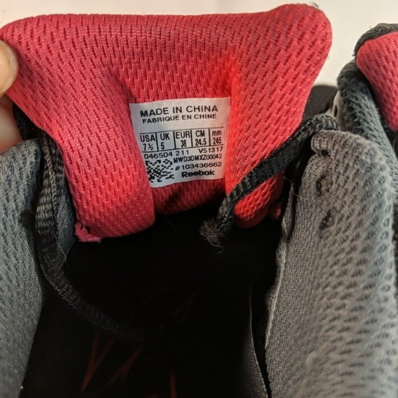 Reebok Breast Cancer DMX Max Black Pink Gym Sneakers Shoes Women's 7.5 V51317 - Picture 9 of 16